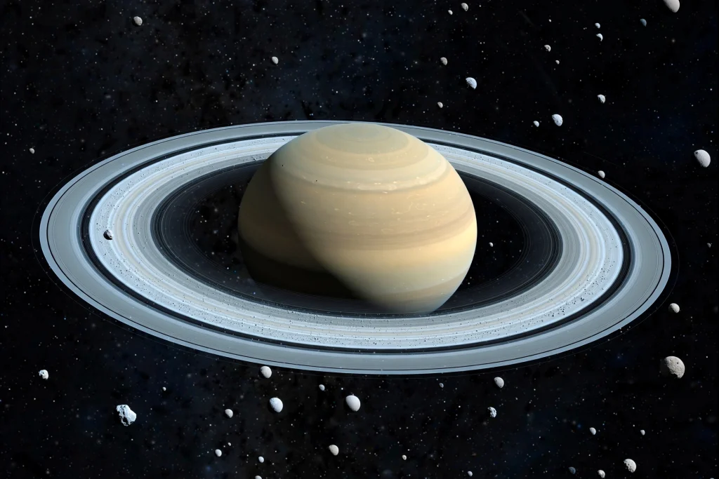 Saturn’s 274 Moons Are a Fossil Record, Not Just a Record Diagram analysing the tilted retrograde orbits of Saturn irregular moons